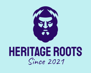 Ancestor - Blue Zeus Avatar logo design
