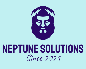 Neptune - Blue Zeus Avatar logo design