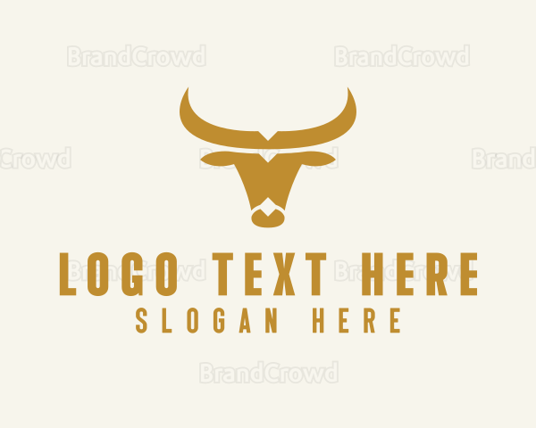 Golden Bull Horns Logo