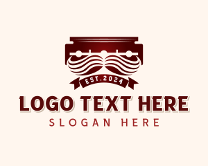 Grooming - Razor Mustache Barber logo design