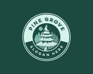 Nature Pine Tree logo design