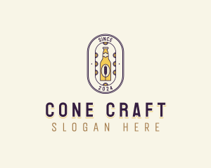 Malt Beer Bottle logo design