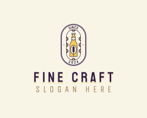 Malt Beer Bottle logo design