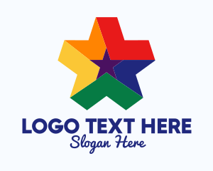 Lesbian - Colorful Entertainment Star logo design