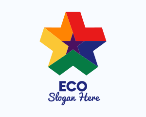 Colorful Entertainment Star Logo