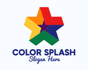 Colorful Entertainment Star logo design