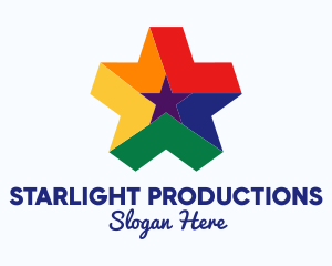 Showbiz - Colorful Entertainment Star logo design