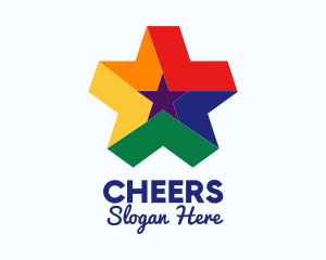 Digital-entertainment - Colorful Entertainment Star logo design