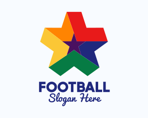 Multimedia - Colorful Entertainment Star logo design