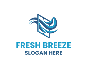 Air Breeze Window logo design