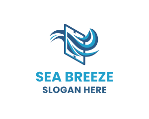 Air Breeze Window logo design