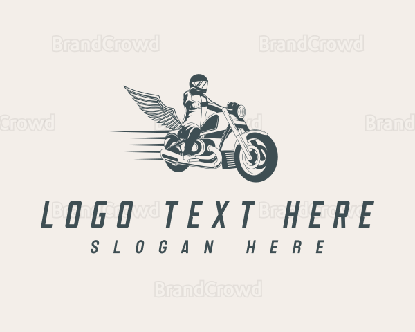 Fast Motorcycle Biker Logo