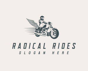 Fast Motorcycle Biker logo design