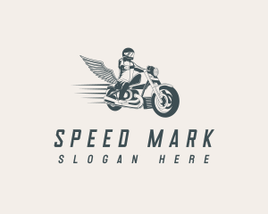 Fast Motorcycle Biker logo design