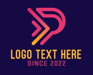 Software Programmer Letter P Logo