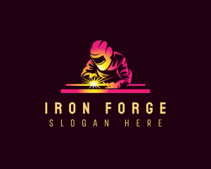 Iron Welding Metalwork  logo design
