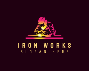 Iron - Iron Welding Metalwork logo design