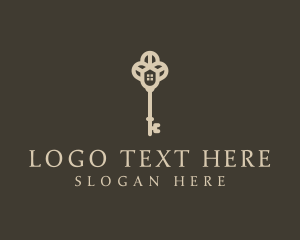 Motel - Luxe House Key logo design