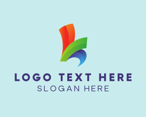 Online - Colorful Startup Letter K logo design