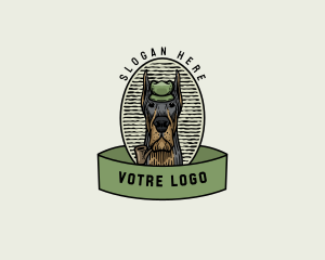 Hound - Canine Animal Pet logo design
