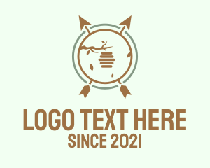 Honey - Honey Bee Emblem logo design