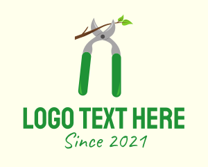 Lawn - Cutter Garden Tool logo design