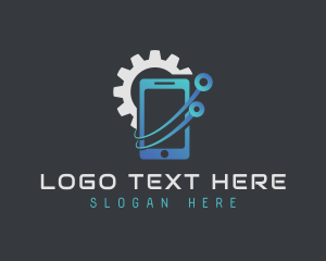 Tempered Glass - Cellphone Repair Technician logo design