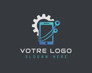 Smartphone - Cellphone Repair Technician logo design