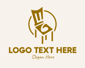 Furniture Shop - Golden Chair Furniture logo design