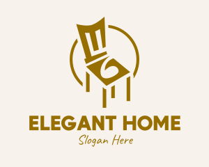 Golden Chair Furniture logo design