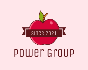 Produce - Apple Fruit Banner logo design