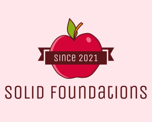 Juice Stand - Apple Fruit Banner logo design