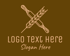 Wheat - Rolling Pin Wheat logo design