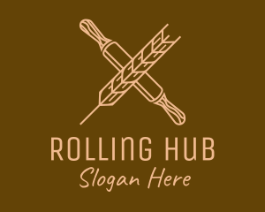 Rolling Pin Wheat logo design