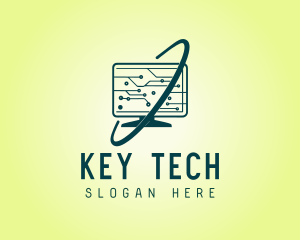 Computer Tech Monitor logo design