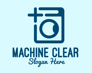 Plus Washing Machine  logo design