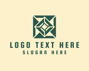 Tile - Green Abstract Tile logo design