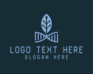 Plant - DNA Leaf Tech logo design