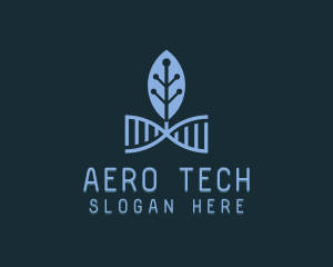 DNA Leaf Tech logo design