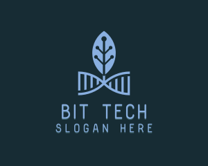 DNA Leaf Tech logo design