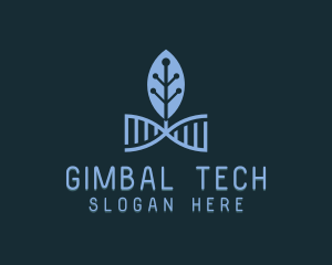 DNA Leaf Tech logo design