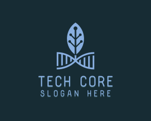 DNA Leaf Tech logo design