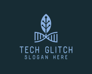 DNA Leaf Tech logo design