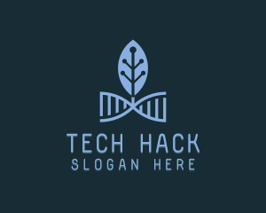 DNA Leaf Tech logo design