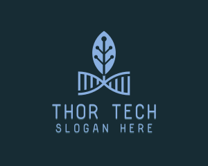 DNA Leaf Tech logo design