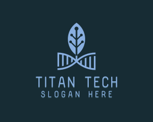 DNA Leaf Tech logo design