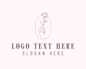 Flower Arrangement - Flower Event Styling logo design