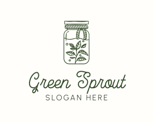 Rustic Plant Jar logo design