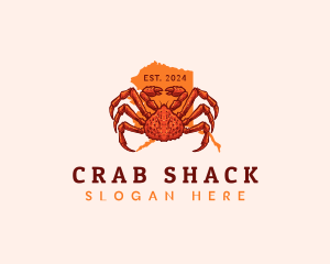 King Crab Alaska  logo design