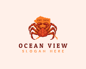 King Crab Alaska  logo design